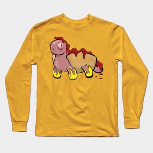 Hot Dog Monster Long Sleeve T-Shirt